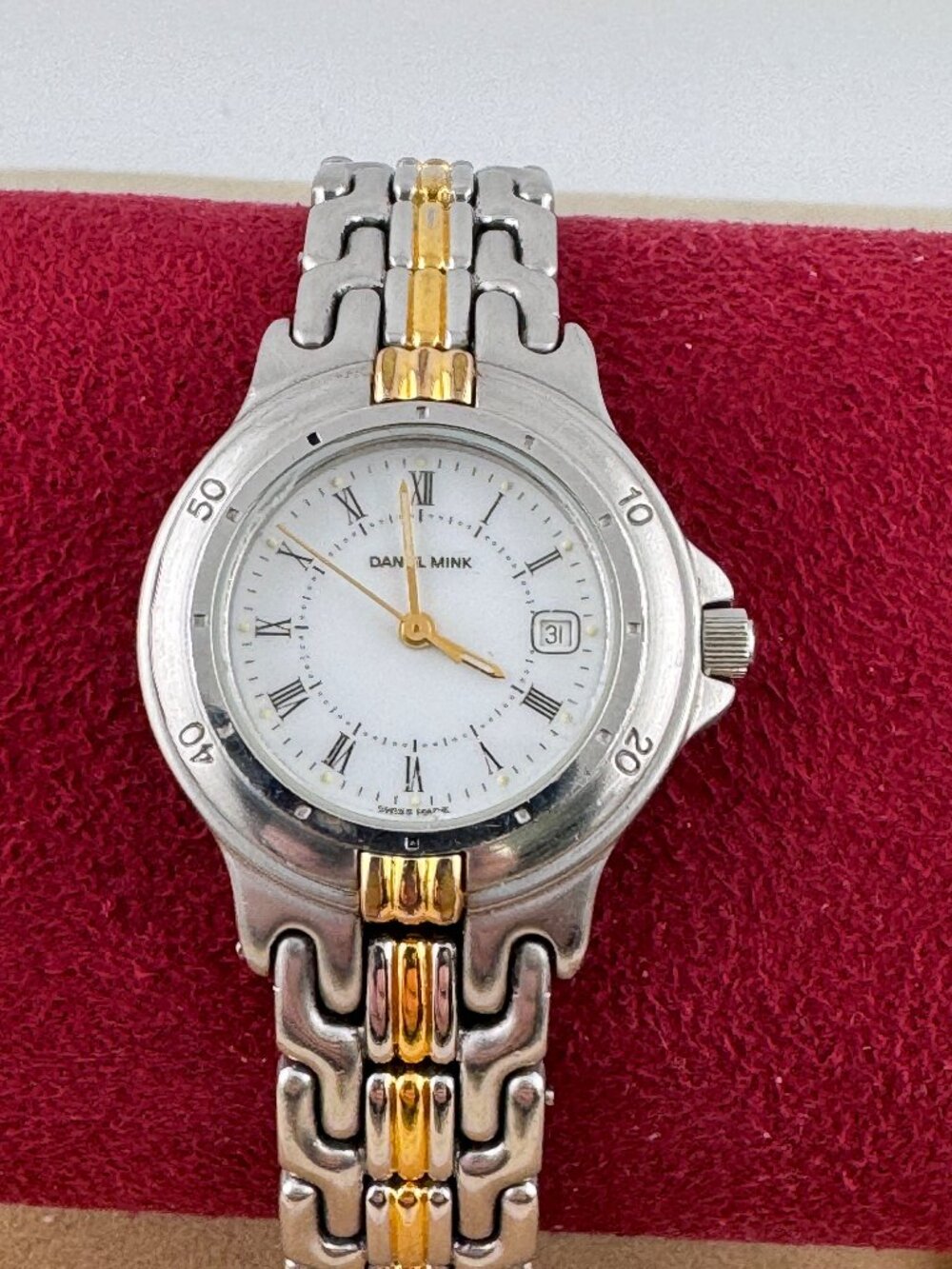 Vintage 2 Tone Gold Daniel Mink " SPIRIT" Swiss Made Watch